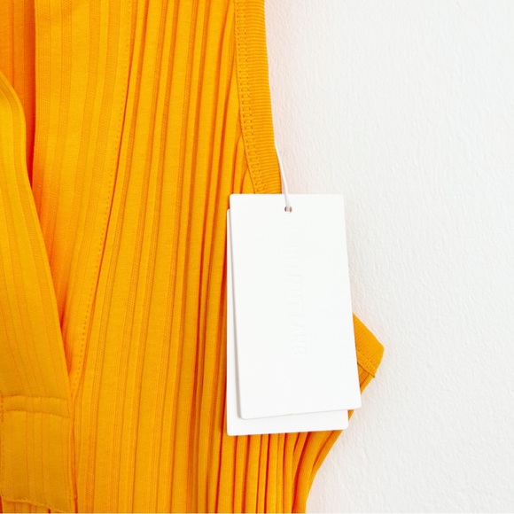 NEW Helmut Lang Polo Sleeveless Mini Dress in Apricot Size Medium (M) - Picture 4 of 11